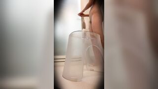 【民泊】超可愛いパイパン女子大生の風呂隠し撮り【着替え脱衣所】 voyeur jp