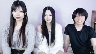 【4-7・2部配信】巨根に貫かれる美形美女2人と交わる中出し3P jvip 3