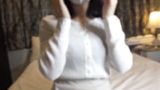 可愛くて美巨乳の最高な子。こっそり切った穴あきゴムで中出し。 jvip 01