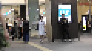 【電車痴漢】★ついに199本★憧れの私立系水色ワンピ制服の清純JKを駅の公衆便所で肌着も切り裂いて中出し jvip