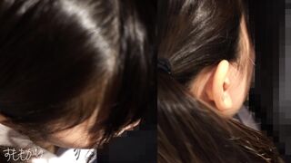 【電車痴漢】美巨乳無毛美少女に中出し痴漢！敏感でぐしょ濡れなワレメにブチ込みたっぷり種付け中出し jvip