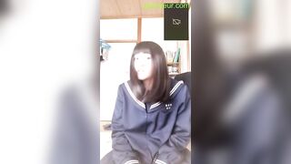 田舎の制服娘とえっちなビデオ通話しちゃいました！ jvip 02-190426