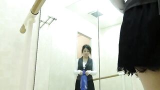 【成長期】バレエ教室のお着換え01 jvip