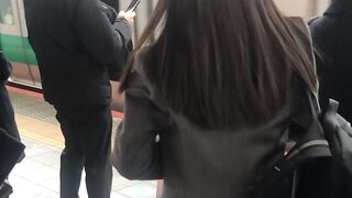 素人痴○日記４５TRAIN目★清楚系色白ロングヘアー女子の生態 jvip