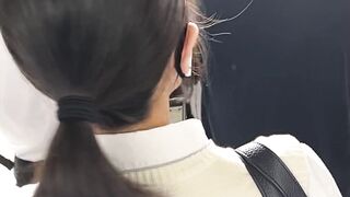 素人痴〇日記５２TRAIN目★白のニットベスト女子の生態 jvip