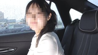 フェラチオ口内発射(ミウちゃん車内でねっとり舌技披露) jvip
