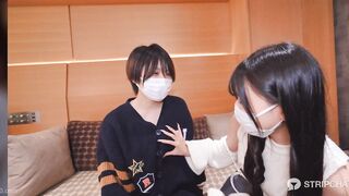 【1部＆2部セット】5-1配信・激かわ美女2人との3P絡み中出しSEX・神回ライブチャット(高画質) - jvip 01