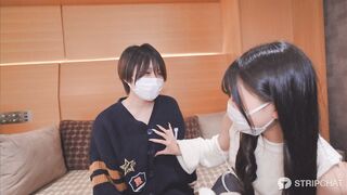 【1部＆2部セット】5 1配信・激かわ美女2人との3P絡み中出しSEX・神回ライブチャット(高画質) jvip 2