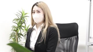 ド淫乱爆乳OL♡後輩の前で美巨乳揉みしだき大胆見せつけ♡【パンチラストッキング】 jvip