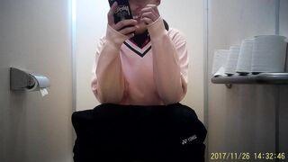 Tennis㊴ ４名収録！お腹が痛くていきみ顔＆中腰おしっこ娘＆美人なお姉さん(^o^)／ voyeur jp 160526 15