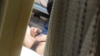 トロっと愛液がパンツに付着！清楚系OLアソコのお手入れ最中に感じてパンツを湿らす voyeur jp 160526