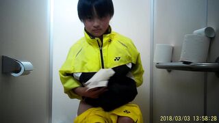 新Tennis㉔ ４名収録！全員パイパン娘！スジスジやビラビラまで丸見えで最高ですね(^o^)／ voyeur jp 160526 03