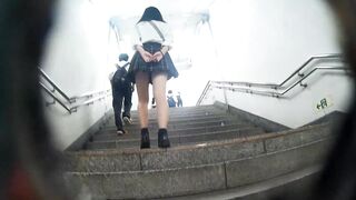 【★☆FullHD これはヌケる！！ 激しい食い込み＆ケツ肉プリプリの超ド級エロＪＫ☆★】執念の追跡パンチラ Vol.80 voyeur jp 160526