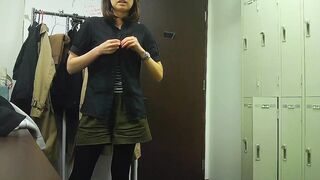 【おまけ付き】帰ってきたあの美女OL＆極上谷間OLのダブル盛り＊鬼シコ着替えウォッチング voyeur jp 170526