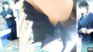 純真無垢なロリっ娘制服kちゃん 夕方の履き潰された白パンティ voyeur jp