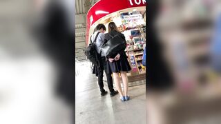 永久保存版 美人olの超エロい純白パンツをフラッシュで盗撮 顔出しあり 他 voyeur jp 01