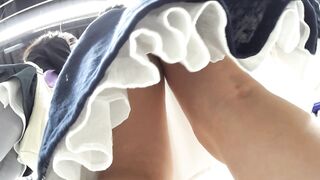 マスクなオタク少女を逆さ撮り voyeur jp