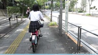 1年c組ゆらちゃん 自転車デートでゆ らゆら voyeur jp